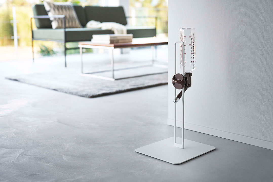 ペット用ボトル給水器スタンド タワー ブラック