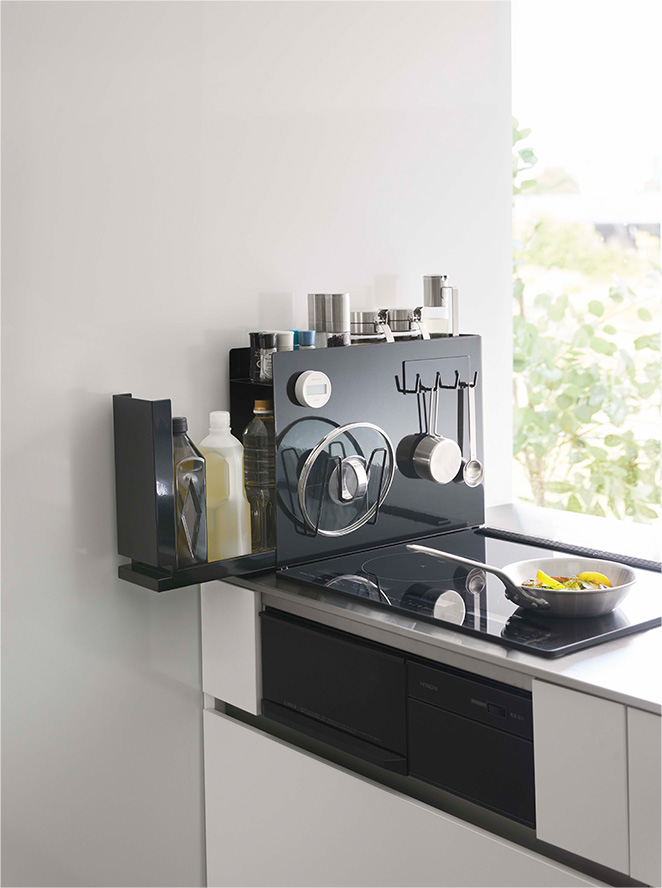 隠せる調味料ラック タワー ホワイト