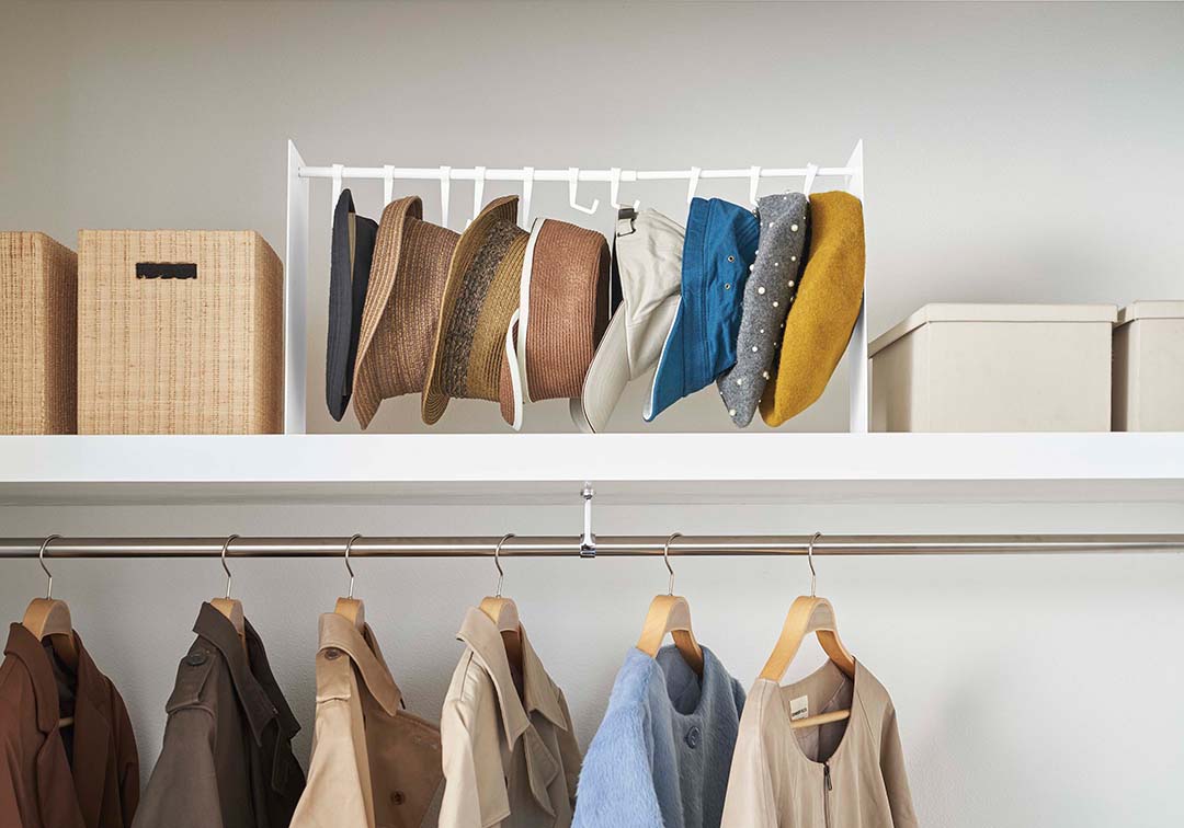 帽子収納スタンド タワー ホワイト