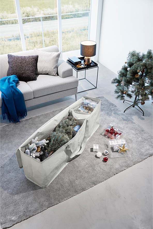 クリスマスツリー収納バッグ タワー ライトグレー