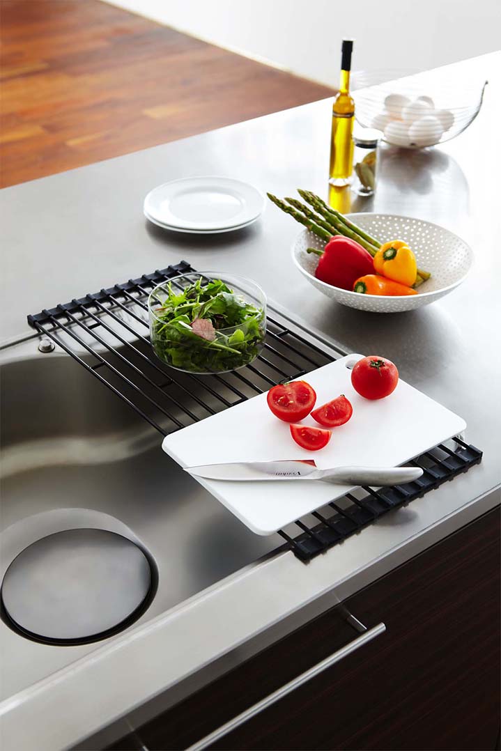 折り畳み水切りラック タワー S ホワイト