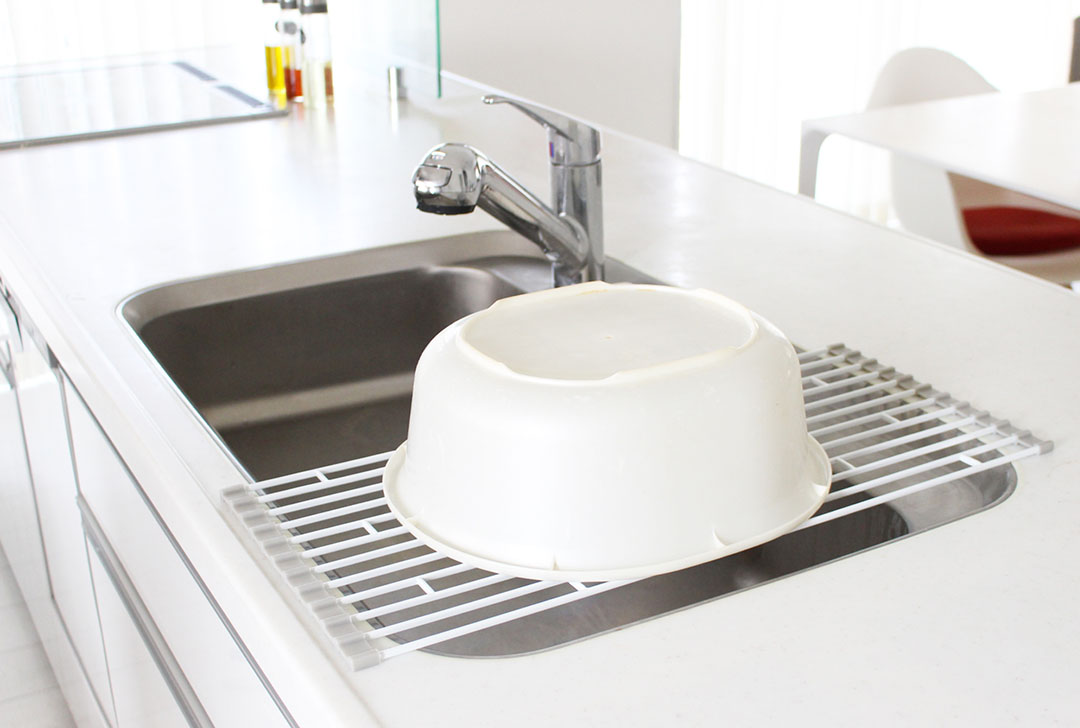 折り畳み水切りラック プレート S ホワイト