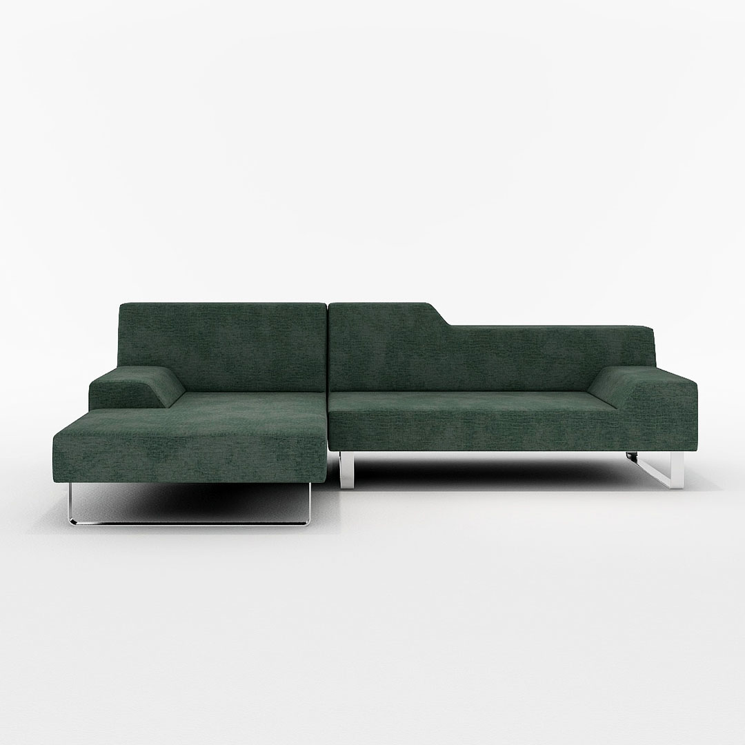 SIESTA カウチ 右側（脚カラー：クロムメッキ） GROUP4-HUマスタード