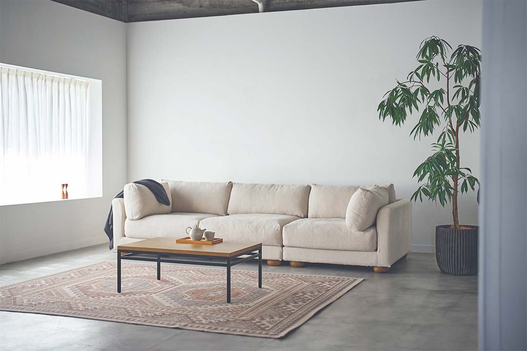 Fluu.unit sofa right arm アイボリー