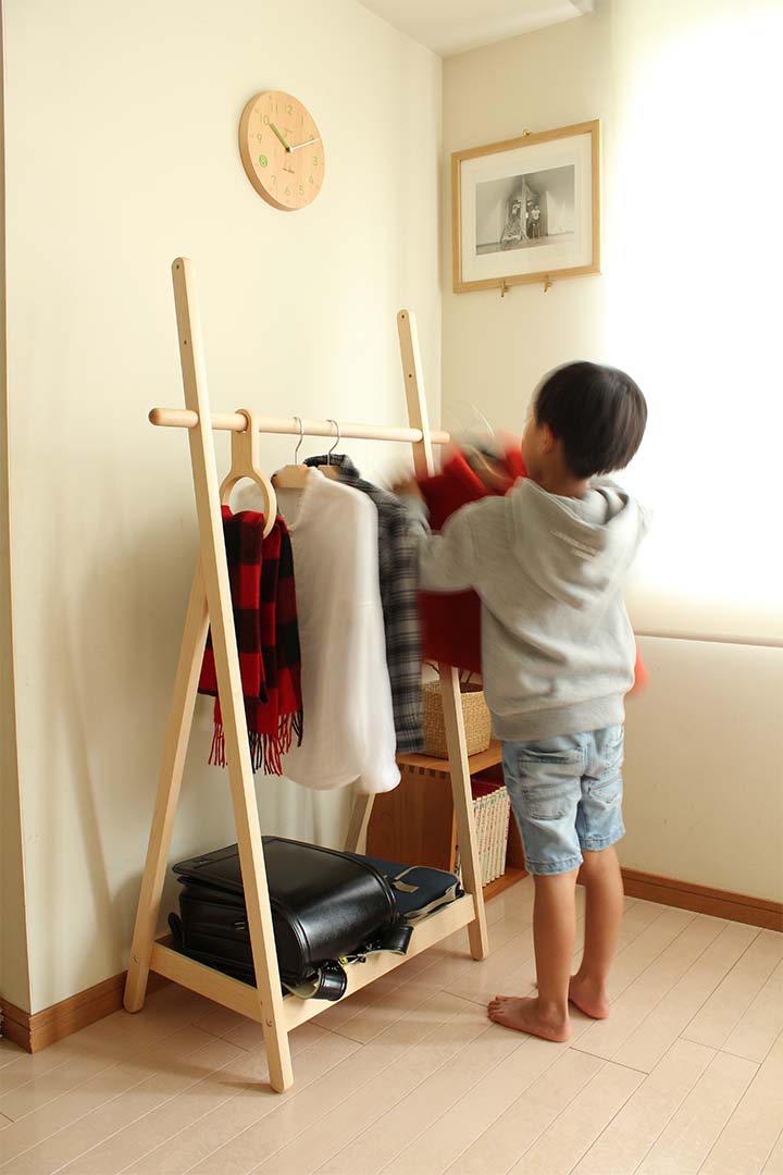子どもラック メープル