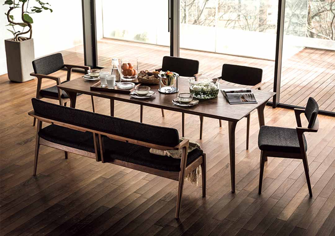 Koti ダイニングテーブル W1800 ウォールナット