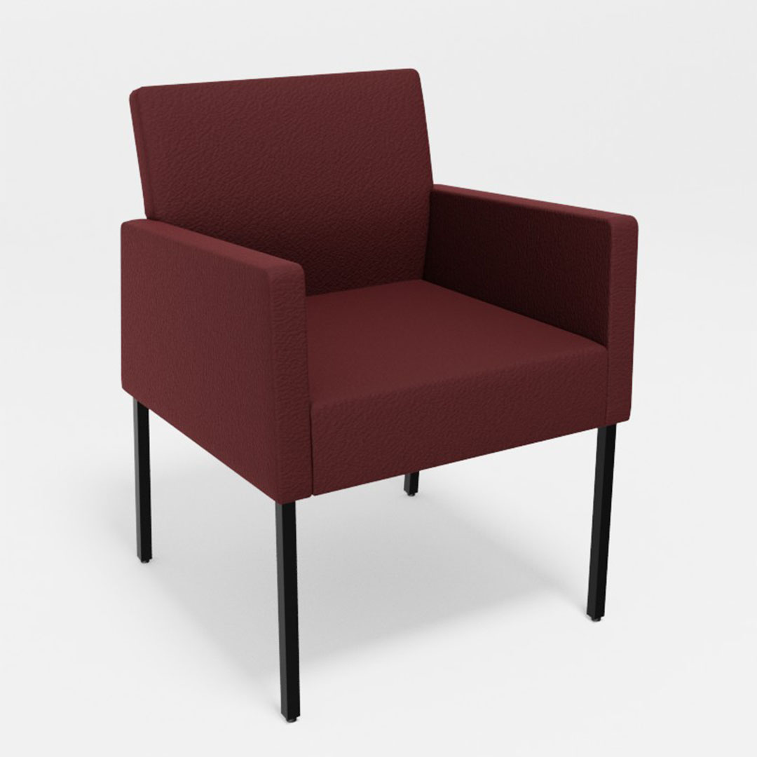 ロッタダイニングチェア肘付（脚カラー：ブラック） ディナミカ9180