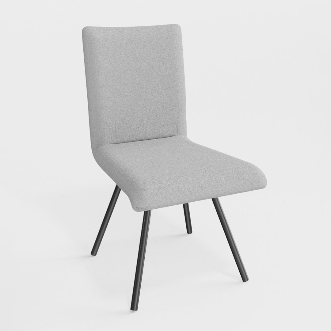 フィーノダイニングチェア回転（脚カラー：ブラック） ディナミカ9175