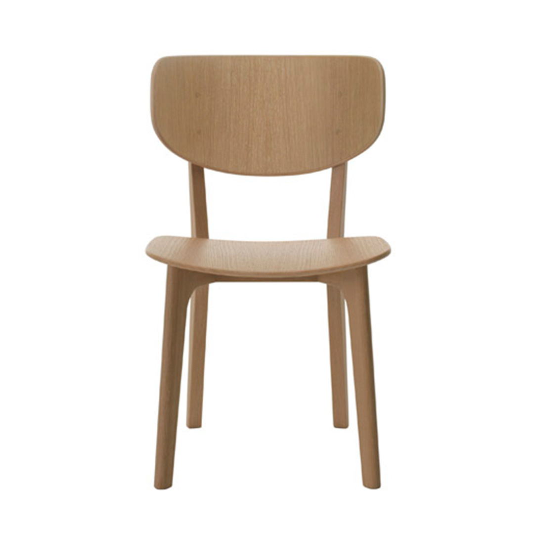 Roundishチェア オーク（板座） C-0ナチュラルクリア