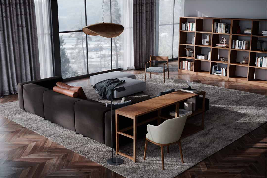 カクタス デスク W80 ウォールナット