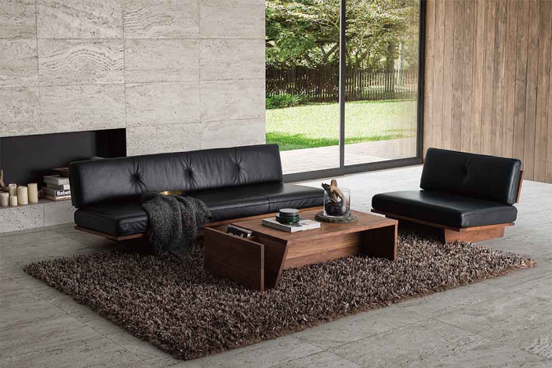 モアレス マガジンテーブル ブラックチェリー