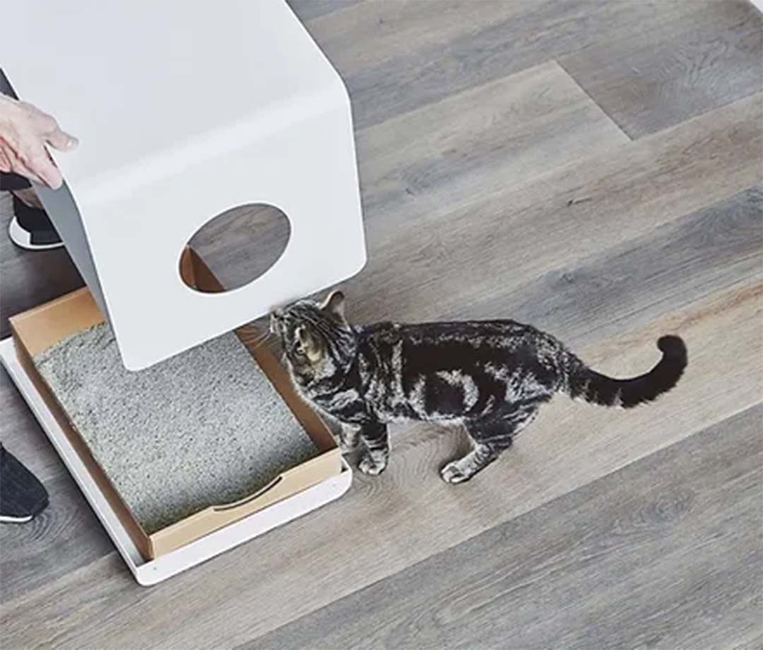 Sito Cat Litter Box White