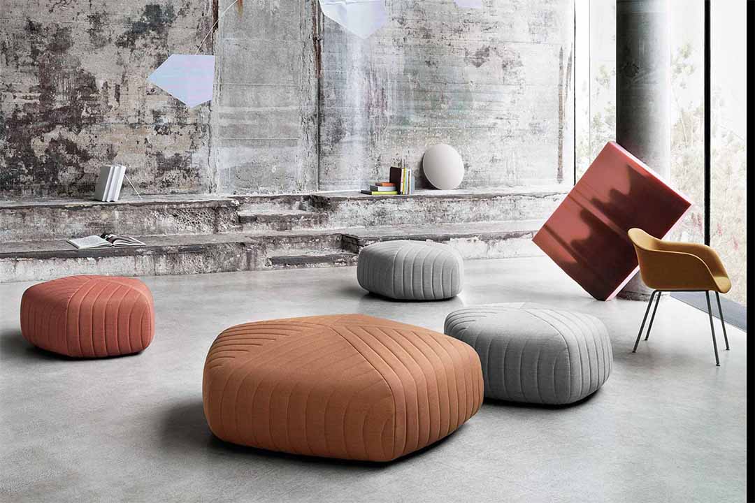 FIVE POUF / LARGE ダークグレー(リミックス183)