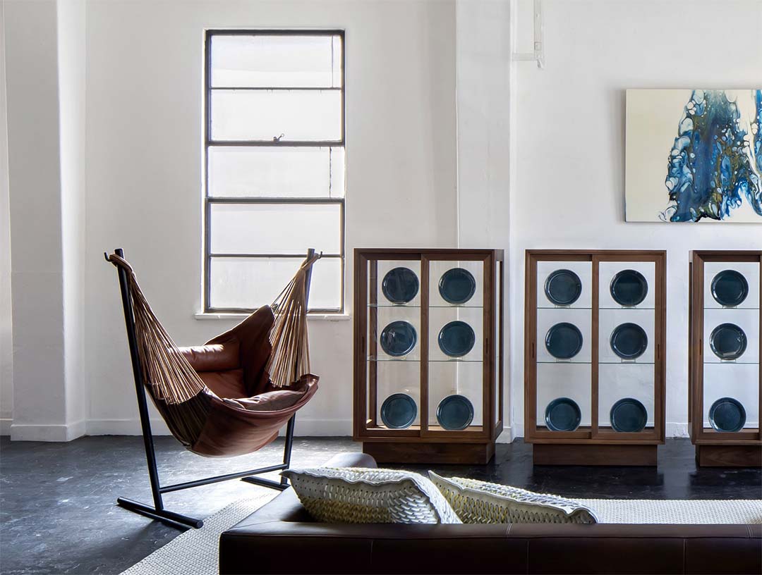 コンフォルタ レザー ハンモックチェア アイボリー