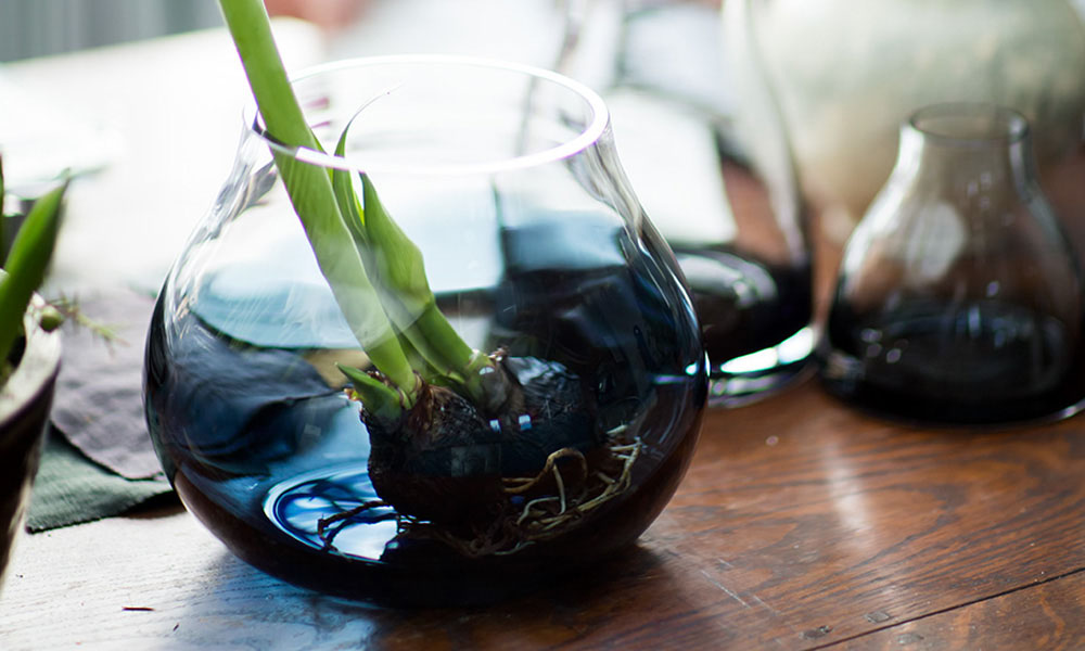 Flower vase No.23 Smoked grey