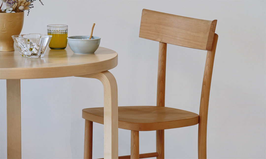 カフェチェア MILANO / 無塗装仕上げ 無塗装仕上げ