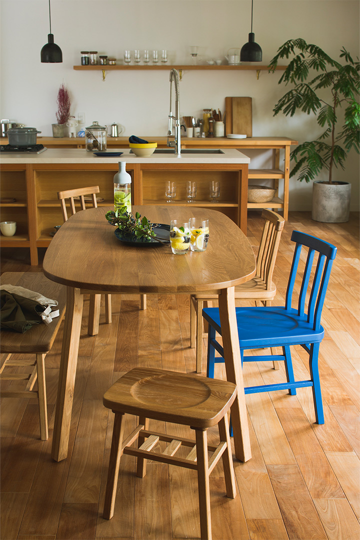 merge dining chair 4本背 ナチュラル