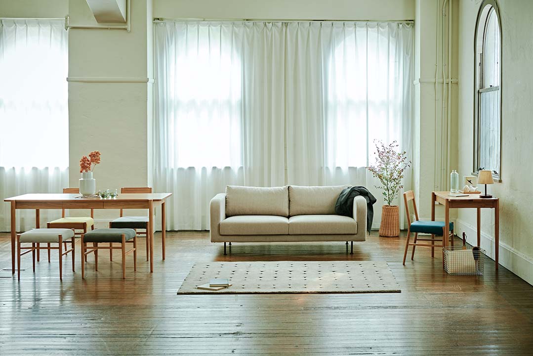 mons sofa 2seater ダークグレー