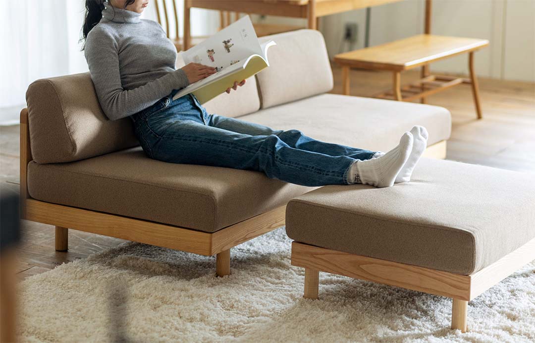 morning daybed sofa ottoman チャコールグレー