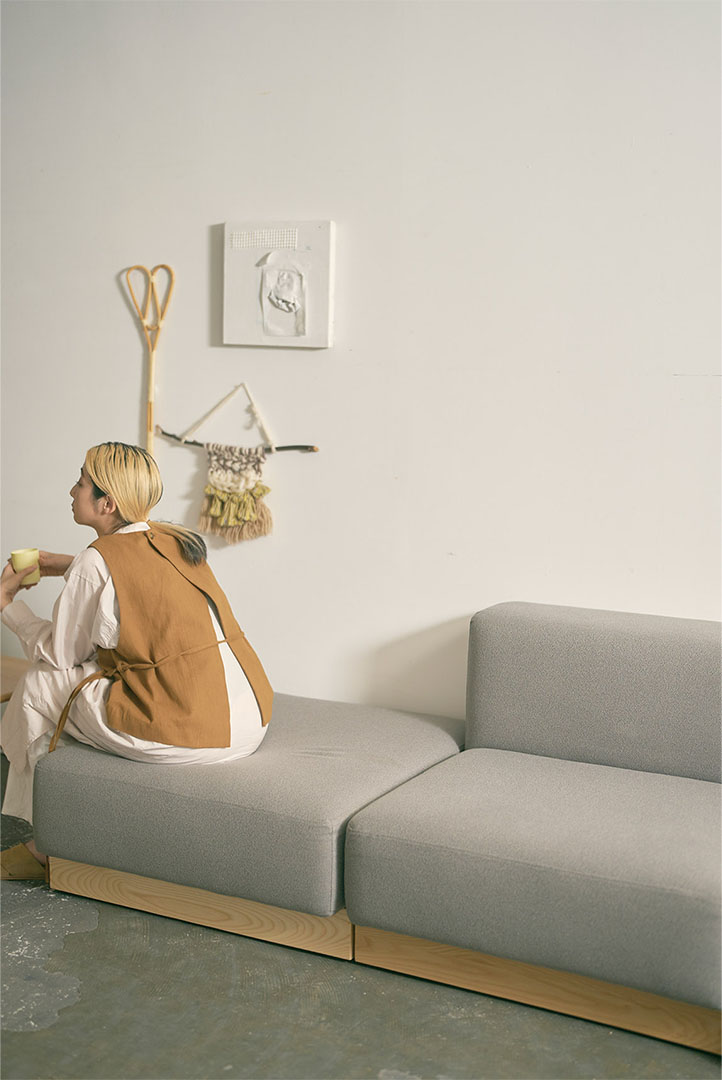 way.unit sofa ottoman ダークブルー