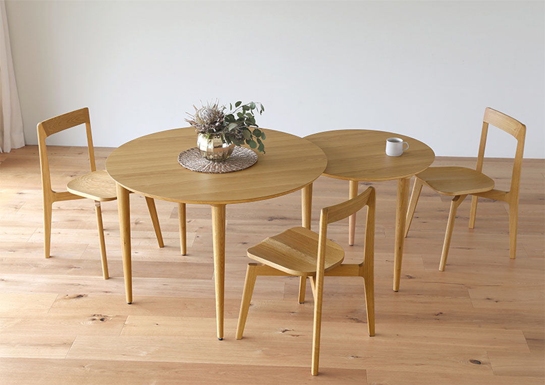 バルーン ダイニングテーブル ホワイトオーク