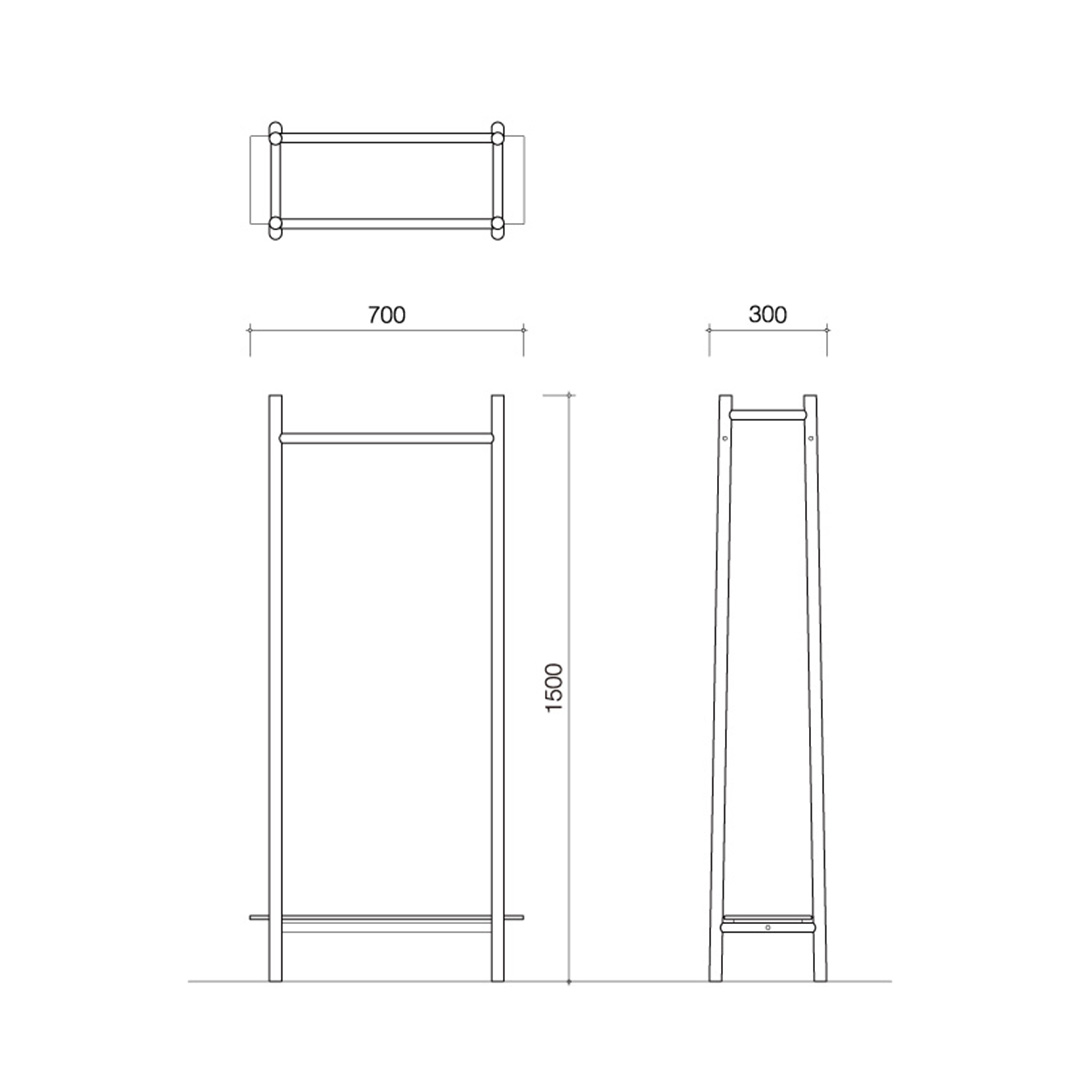 POLES COATRACK ワイド