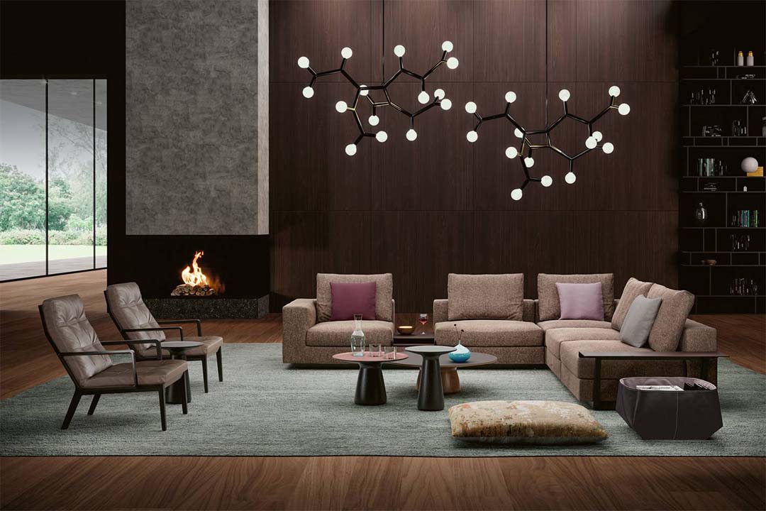 FOSTER 620 テーブル(脚カラー:バーンオーク) マットブラック