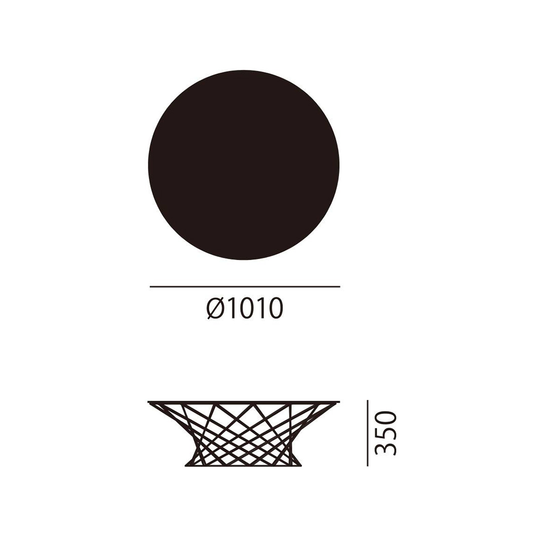 OOTA コーヒーテーブル(脚カラー:マットブラック) ブラック