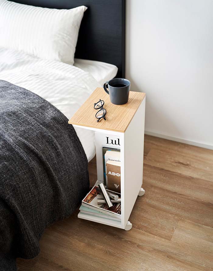 キャスター付き 目隠し布団乾燥機スタンド タワー ホワイト