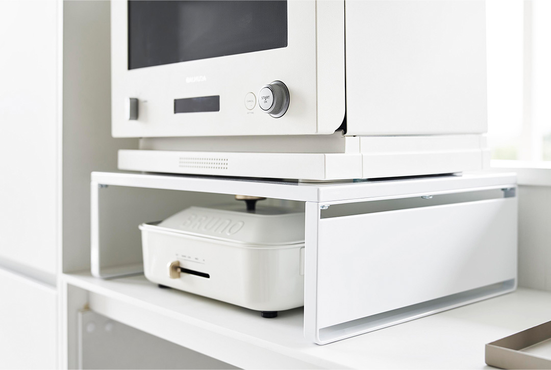 オーブンレンジラック タワー ホワイト