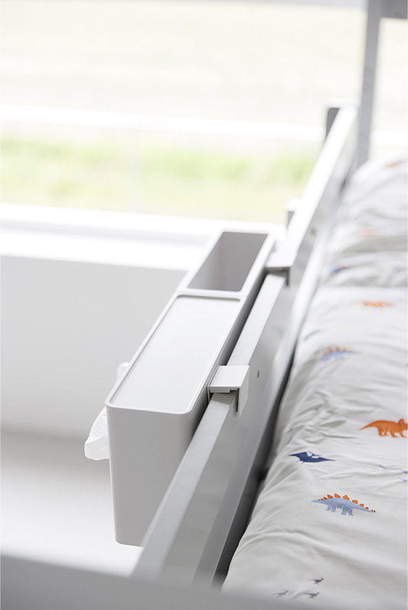 引っ掛けティッシュケース＆ダストボックス タワー ホワイト