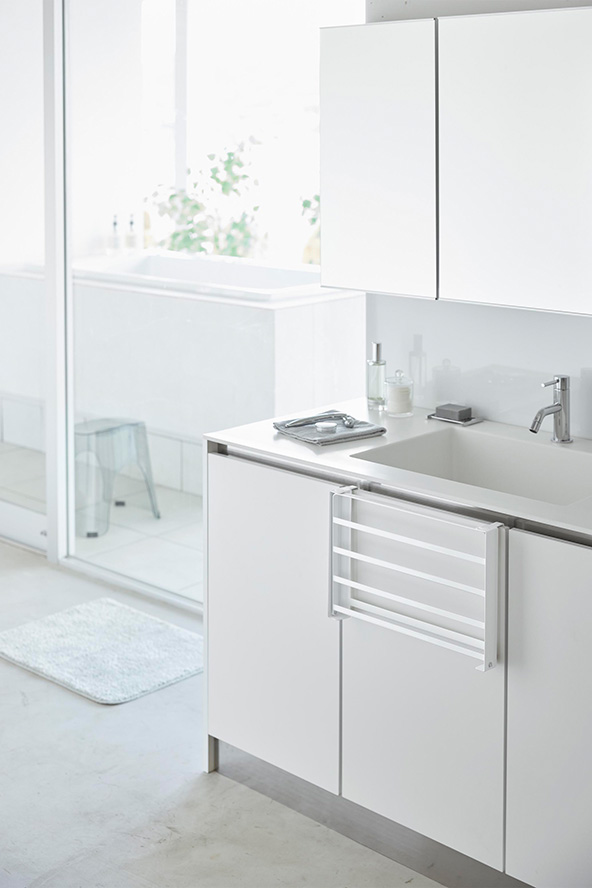 引っ掛け折り畳み棚 タワー ホワイト