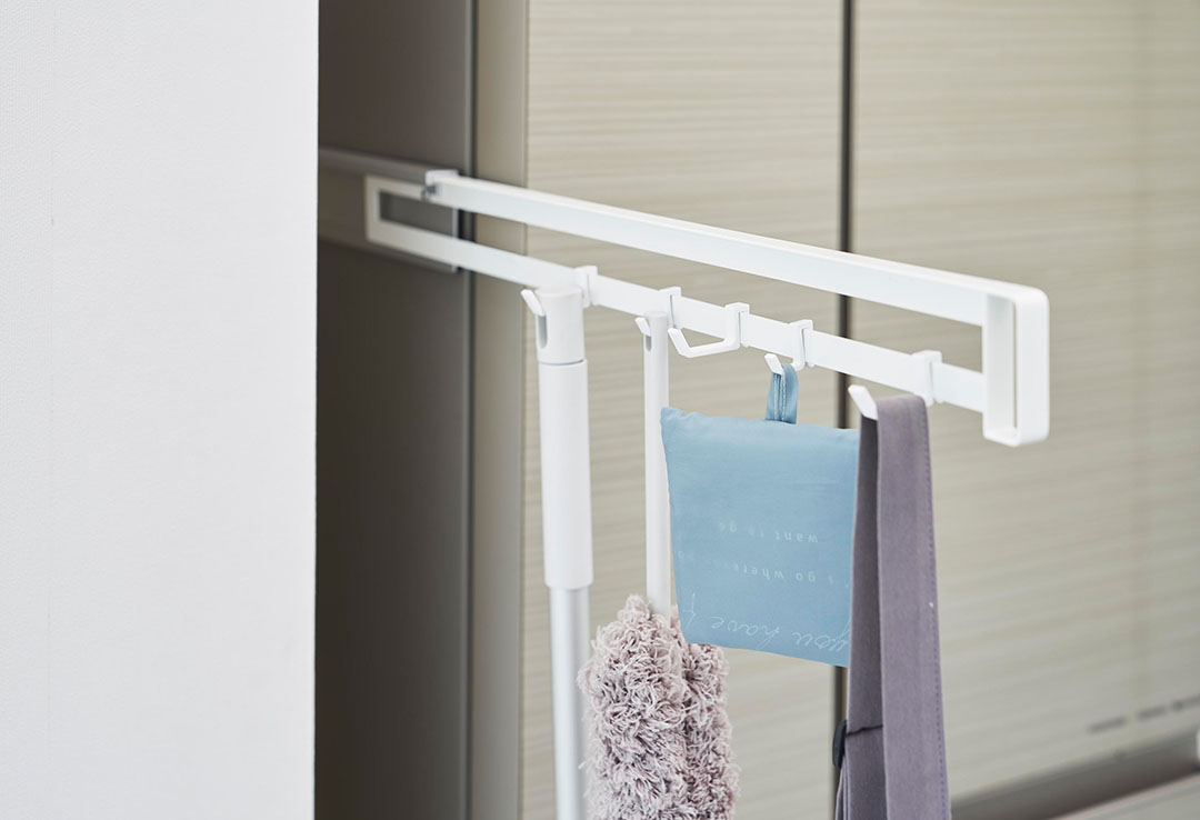 マグネット冷蔵庫横隠せるスライドフック タワー ホワイト