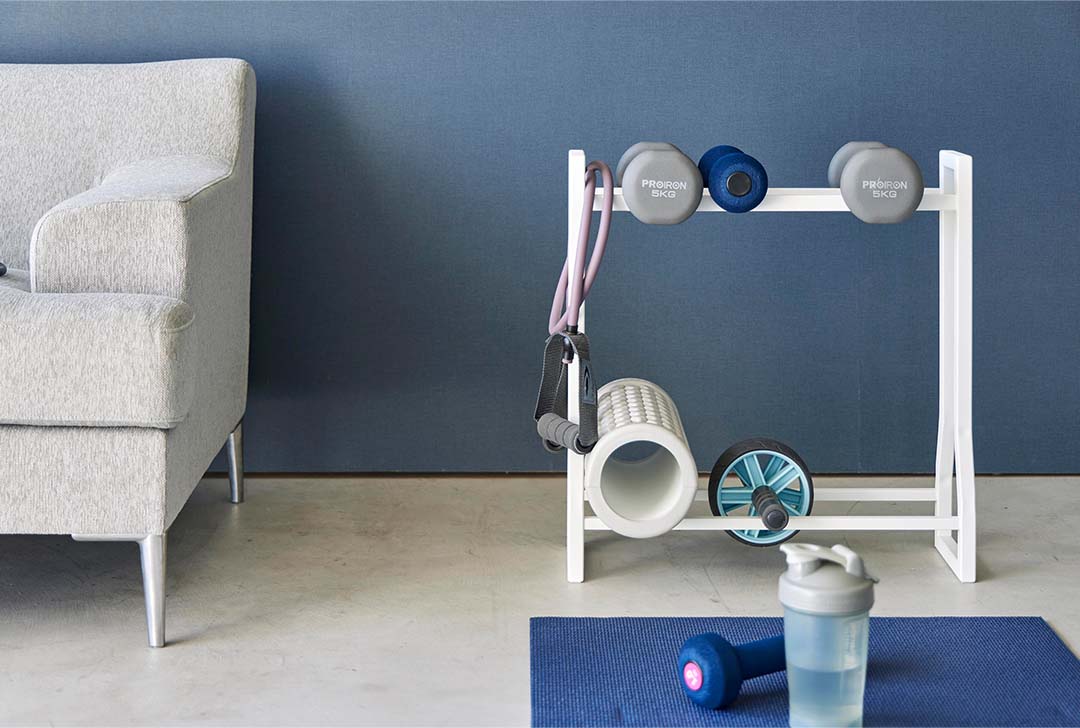 ダンベルラック タワー ホワイト