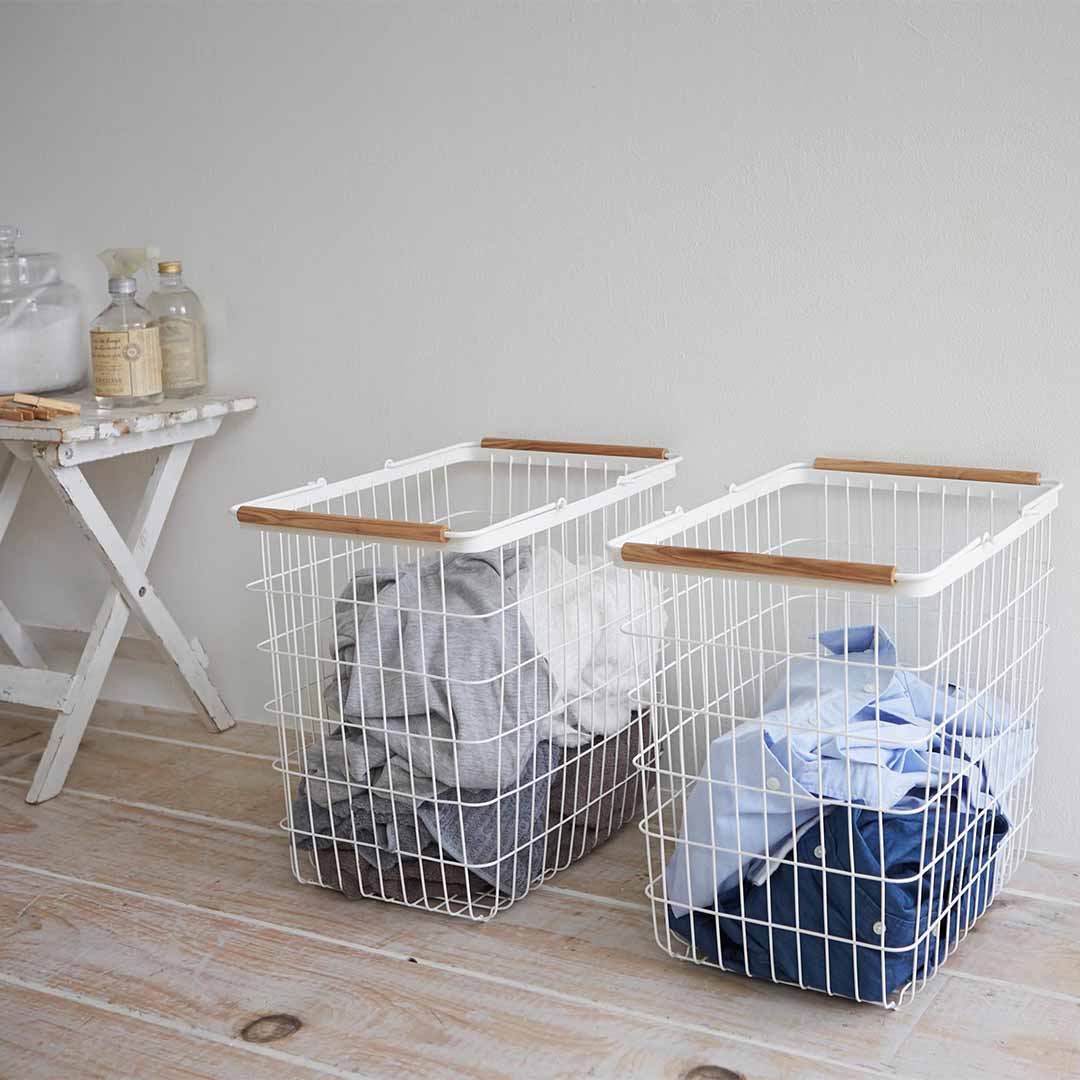 ランドリーバスケット トスカ L ホワイト