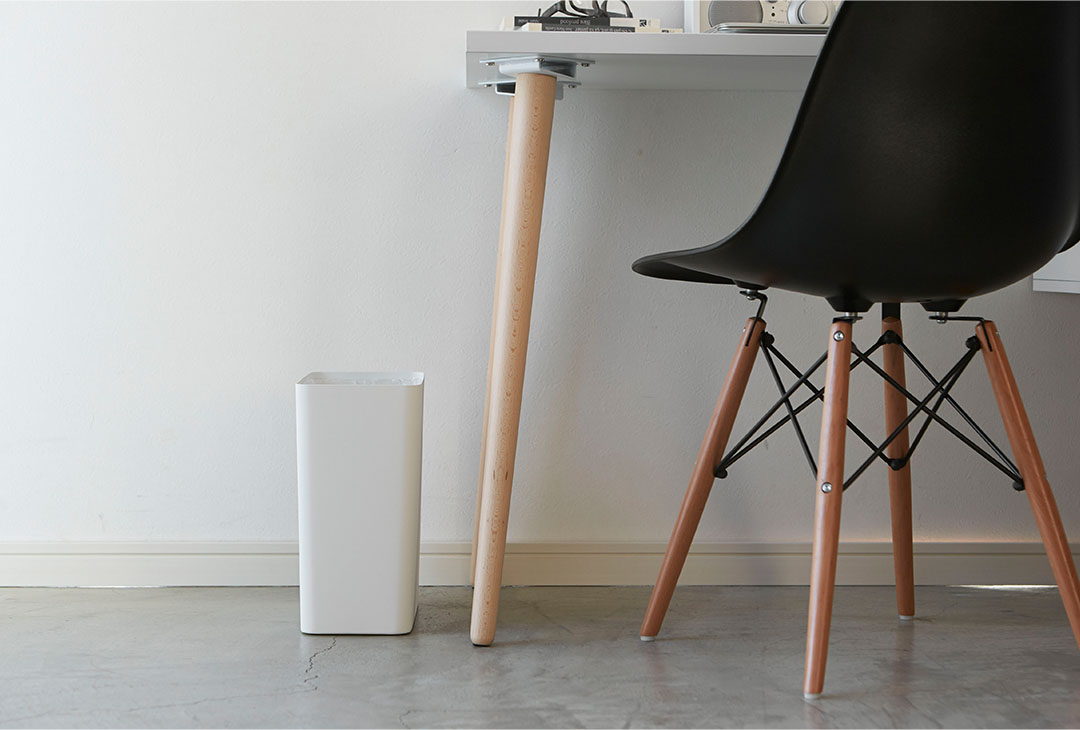 トラッシュカン タワー 角型 ホワイト