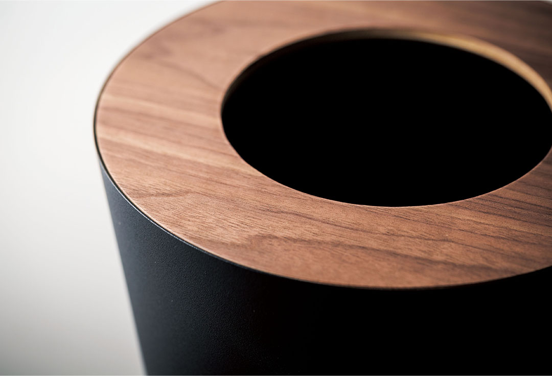 トラッシュカン リン 丸型 ナチュラル