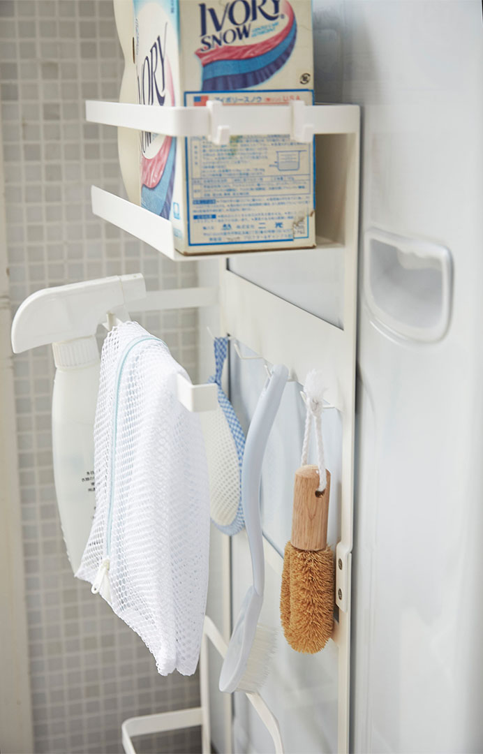 洗濯機横マグネット収納ラック プレート ホワイト