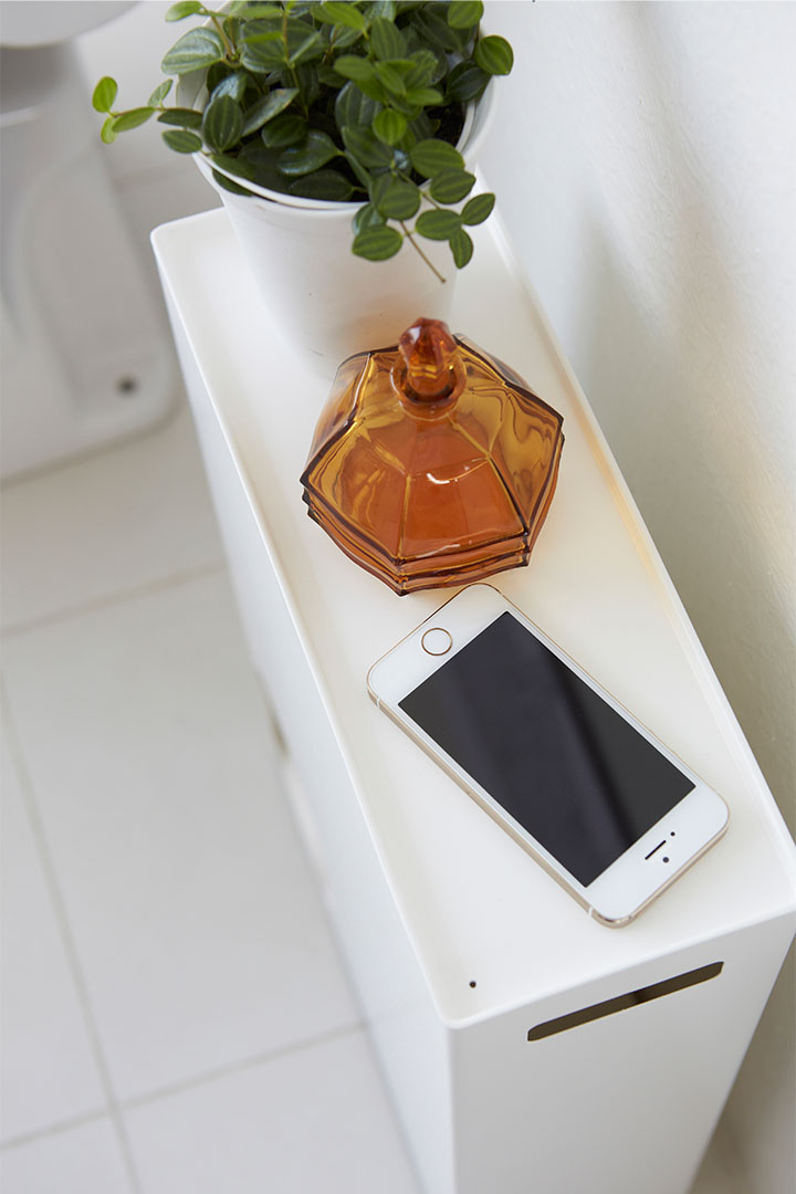 トイレットペーパーストッカー タワー ホワイト