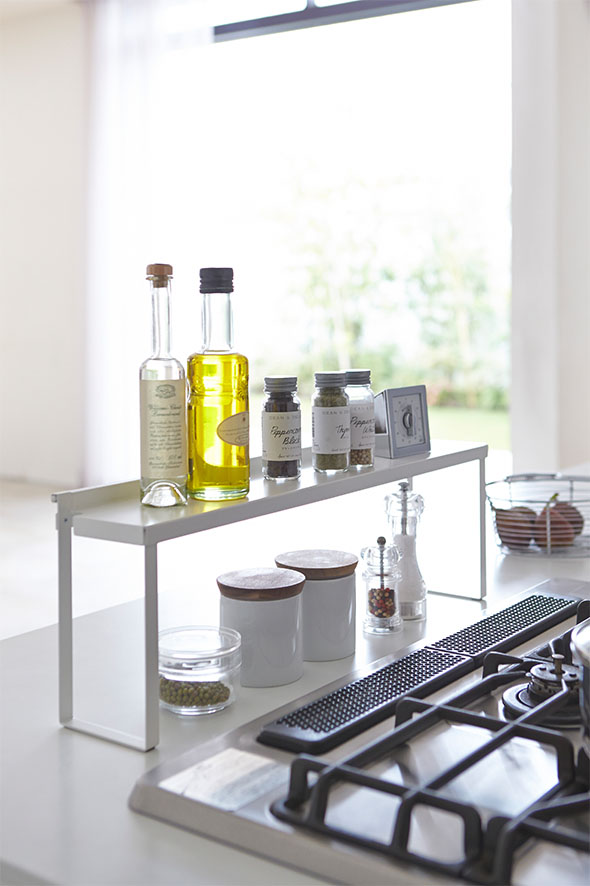 コンロ奥隙間ラック プレート ホワイト