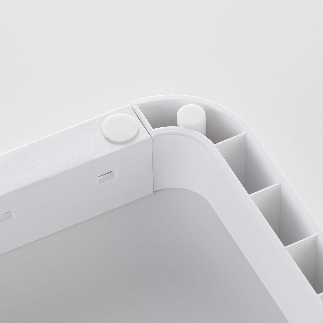 シンク下 伸縮鍋蓋＆フライパンスタンド タワー ホワイト