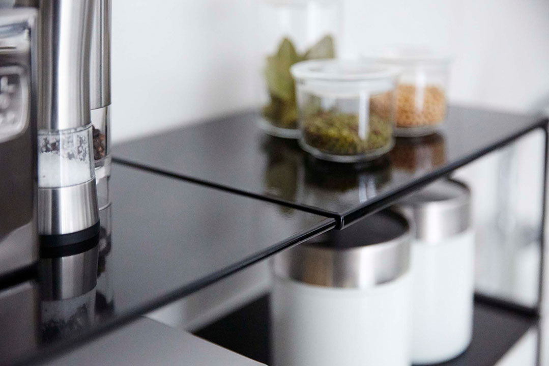 伸縮収納棚 タワー ホワイト