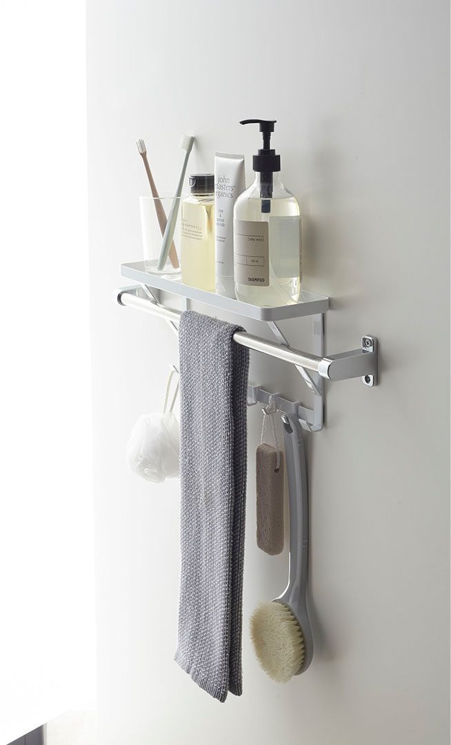 タオル掛け上ラック ミスト ホワイト