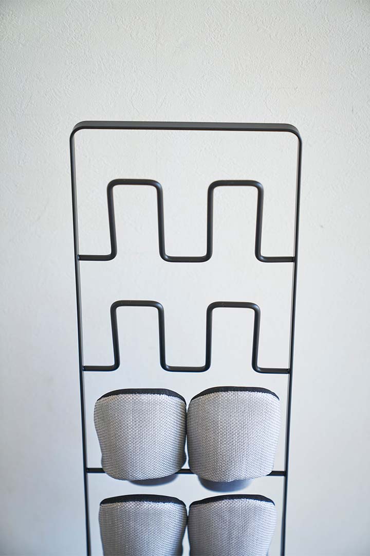 スリッパラック フレーム 6足用 スリム ホワイト