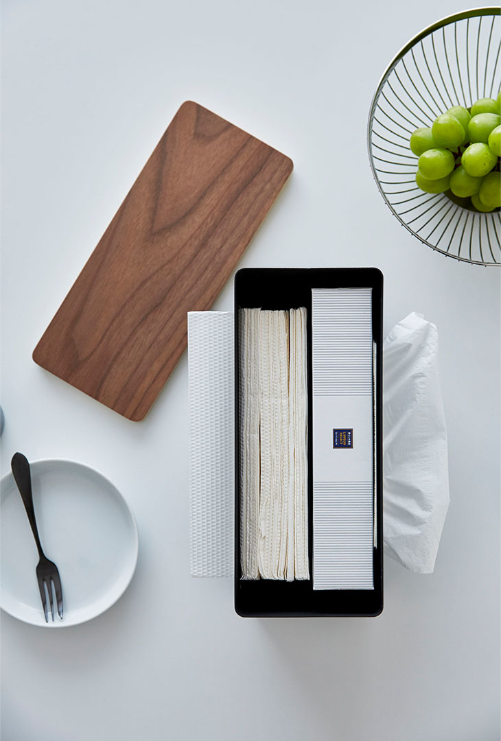 両面ティッシュケース リン ブラウン