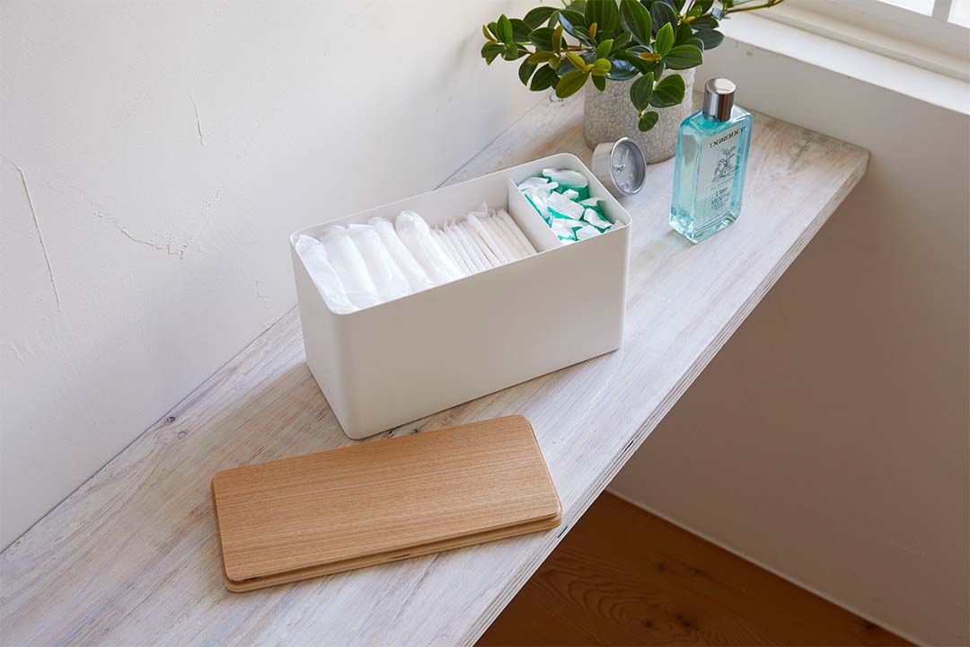 サニタリー収納ケース リン ブラウン