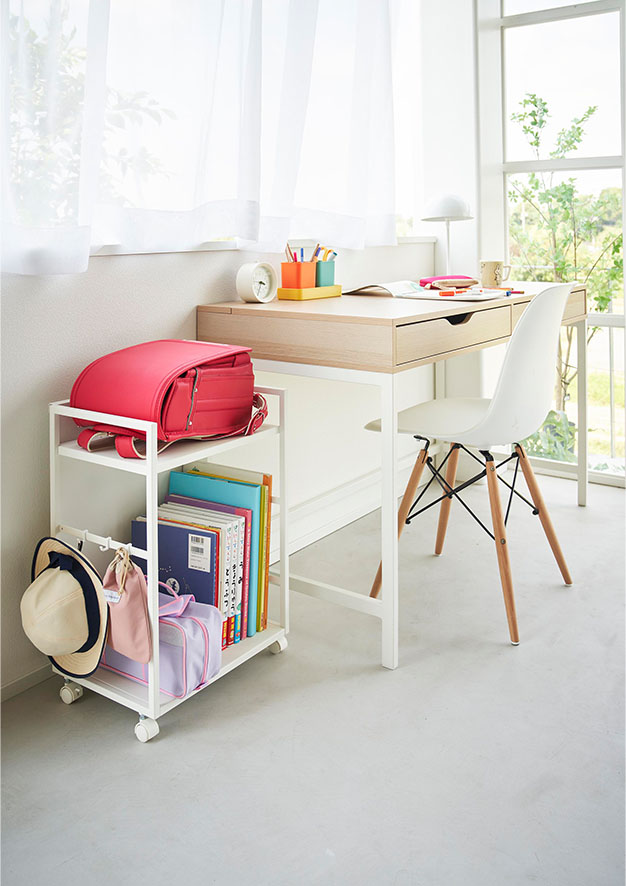 目隠しワゴン タワー ホワイト