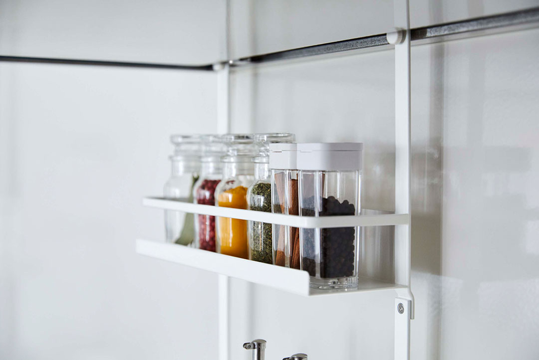 レンジフード調味料ラック プレート 3段 ホワイト