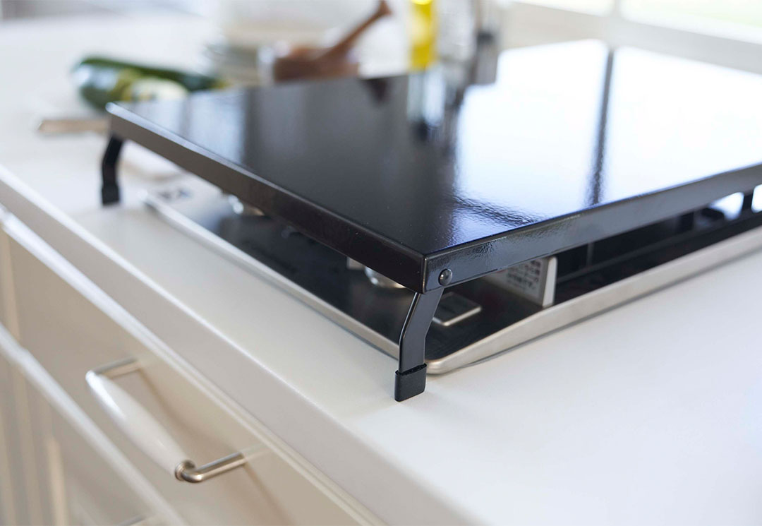 折り畳みガスコンロカバー タワー ワイド ホワイト