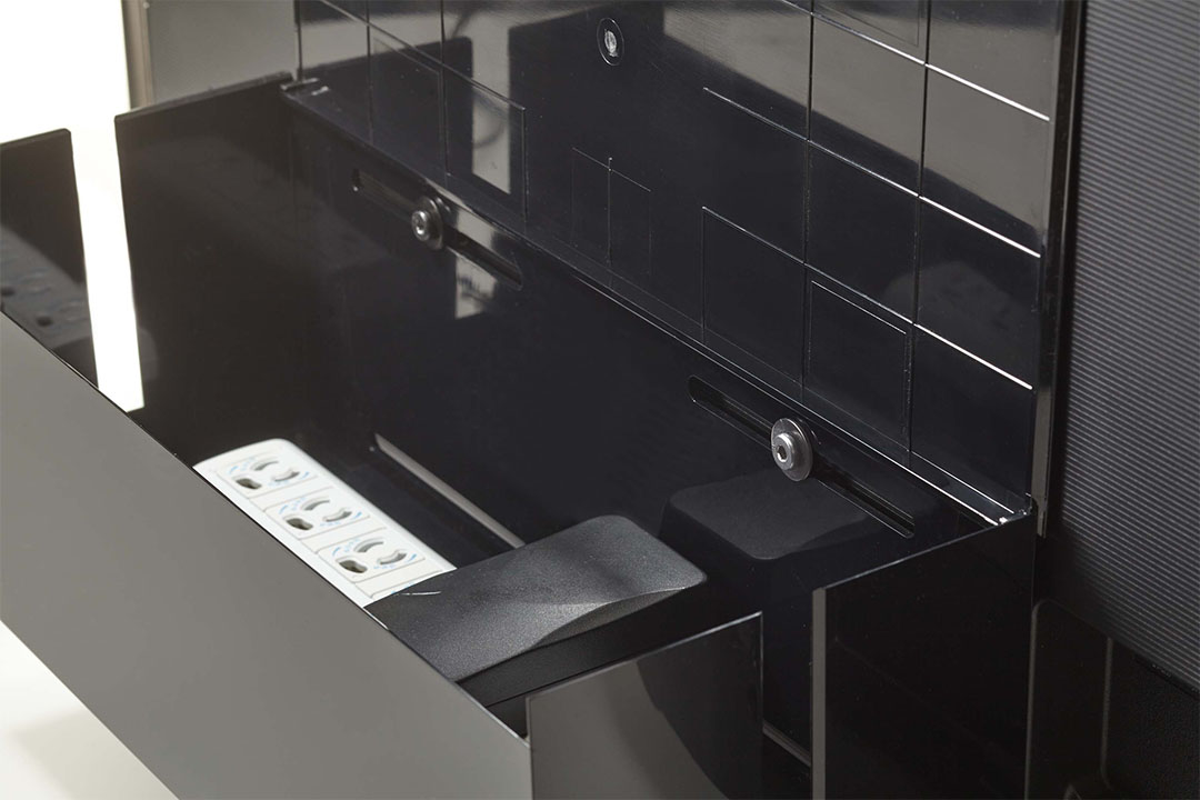 テレビ裏ケーブルボックス スマート ブラック